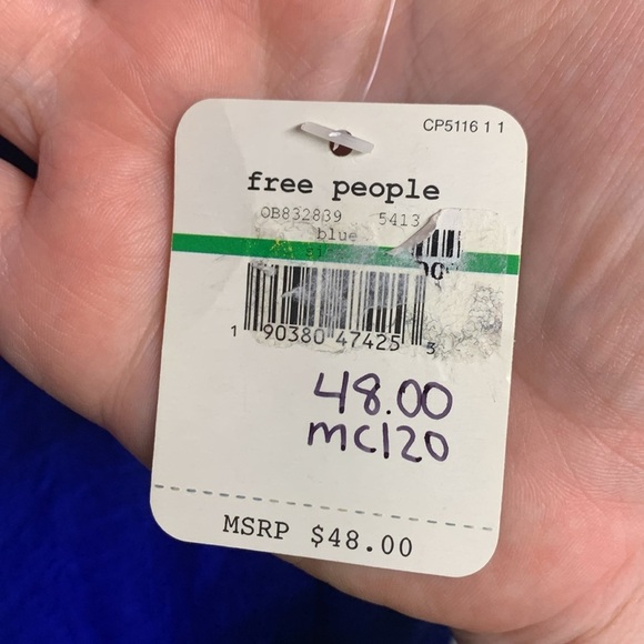 Intimately Free People Blue Blouse - Picture 6 of 10